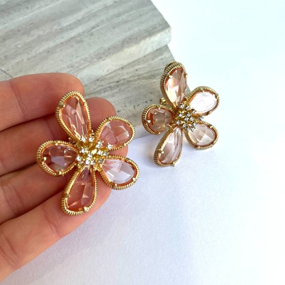 NEW~ Anthropologie Floral Tapestry Post Earrings - Picture 4 of 8